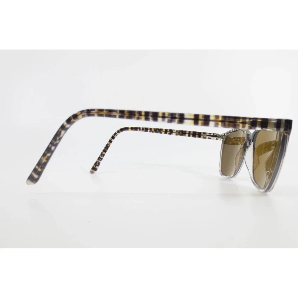 Warby Parker WP 20209 Brown Fade Rectangular Striped Eyeglasses 57-16-155 Mens
